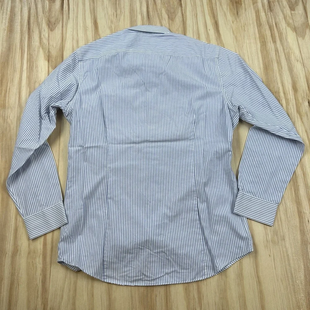 Banana Republic Men's Nine Iron Slim Fit Button Up Shirt Size Large Blue White